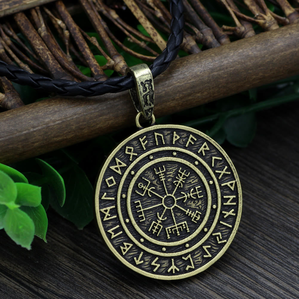 WorldNorse Vegvisir Rune Round Necklace - image 14