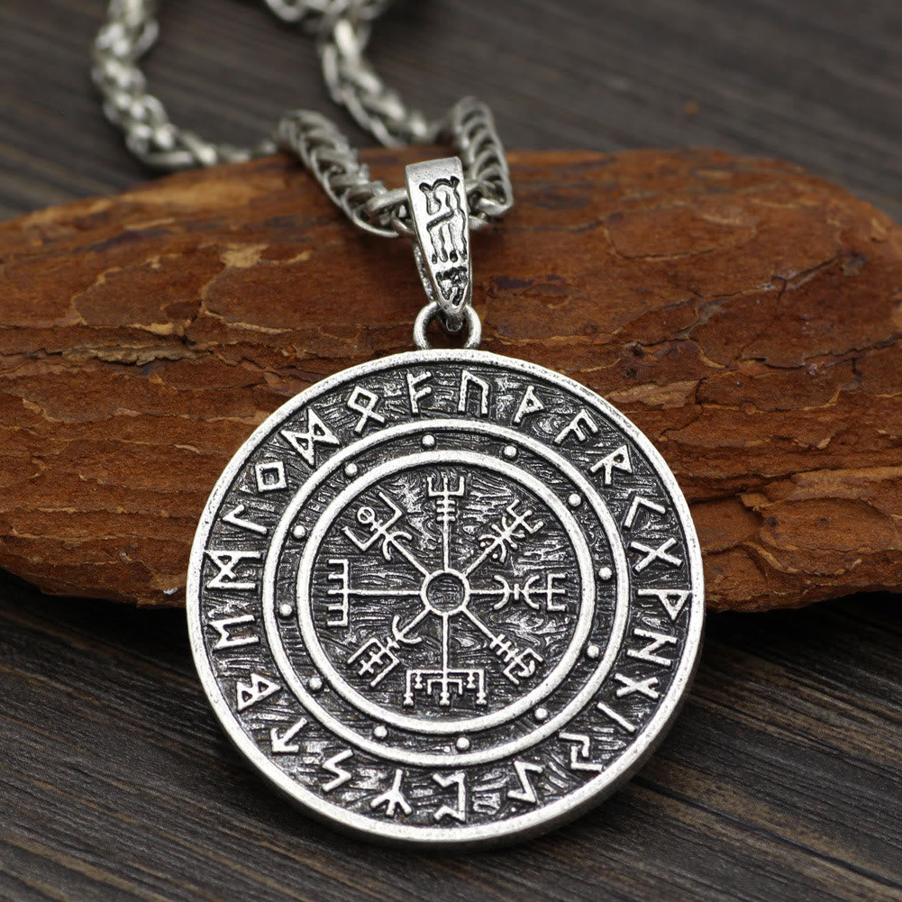 WorldNorse Vegvisir Rune Round Necklace - image 2