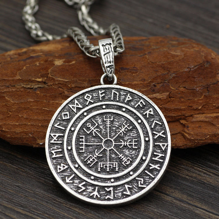WorldNorse Vegvisir Rune Round Necklace - image 2