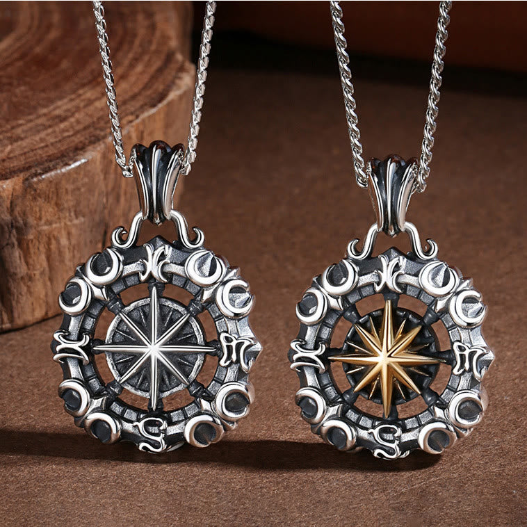 WorldNorse Celestial Constellation Compass Necklace - image 0