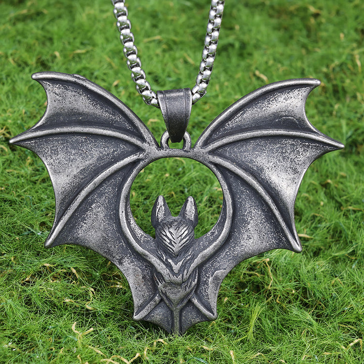 WorldNorse Gothic Dark Bat Necklace - image 3