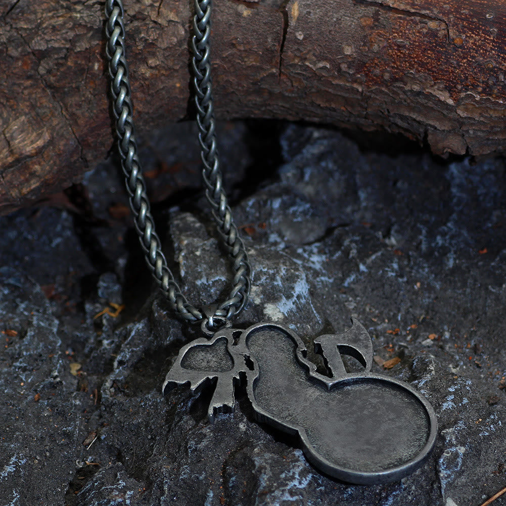 WorldNorse Viking Axe Shield Raven Necklace - image 7