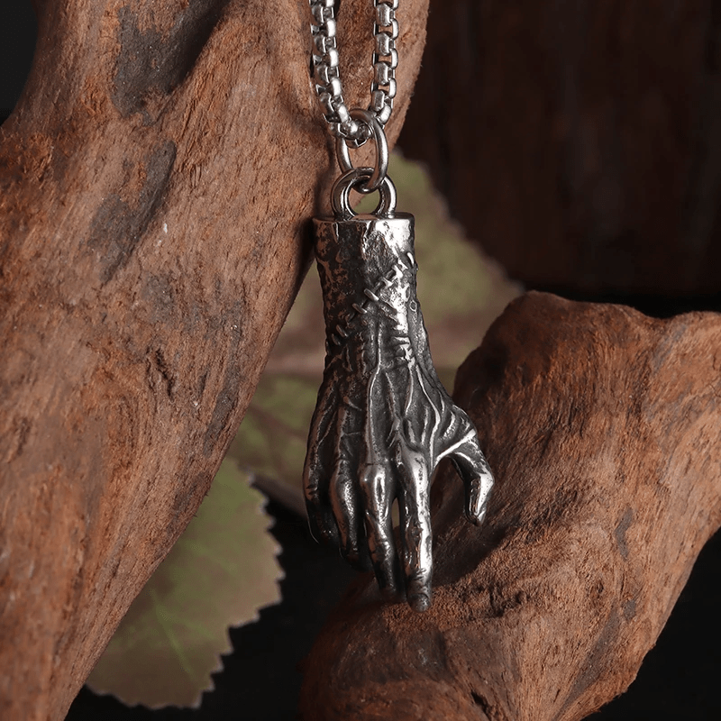 WorldNorse Skull Hand Bone Necklace - image 6