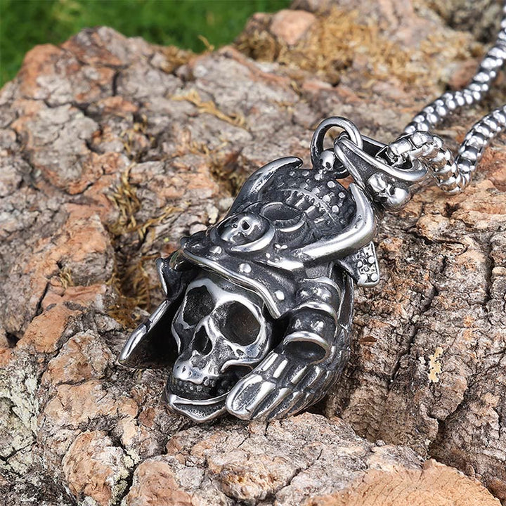 WorldNorse Samurai Skull Ghost Necklace - image 4