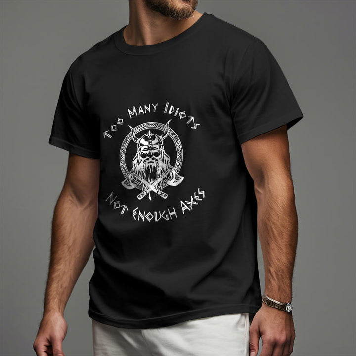 WorldNorse Viking Rune With Warrior Axe T-shirt - image 3