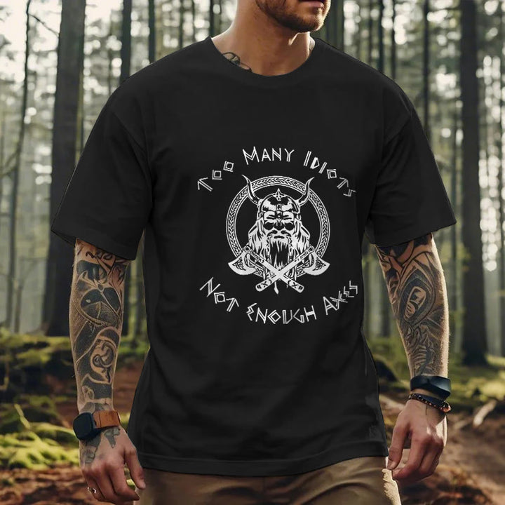 WorldNorse Viking Rune With Warrior Axe T-shirt - image 4