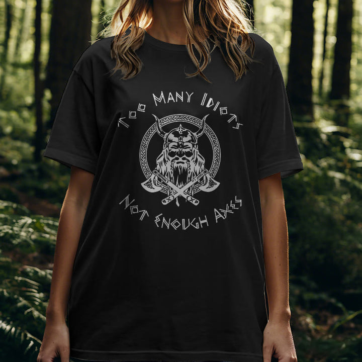 WorldNorse Viking Rune With Warrior Axe T-shirt - image 7