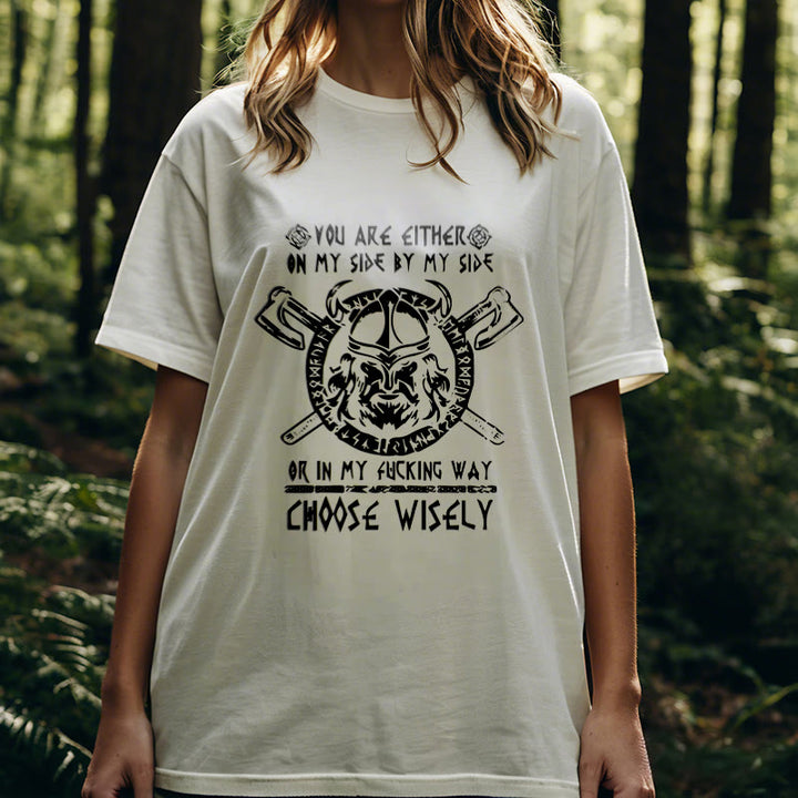 WorldNorse Vikings Rune Odin Symbol Axe T-shirt - image 16