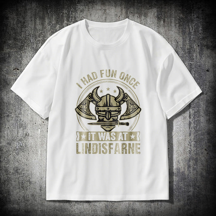 WorldNorse Viking Warrior Fun T-shirt - White - 2XL - image 9