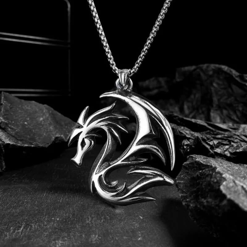 WorldNorse Norse Dragon Carving Necklace - Necklace - image 0
