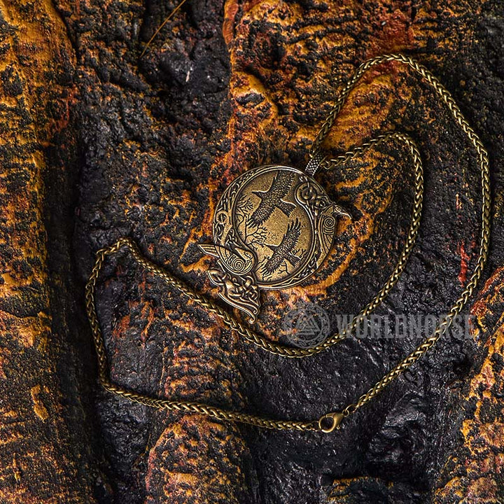 WorldNorse Odin Viking Raven Necklace - image 9