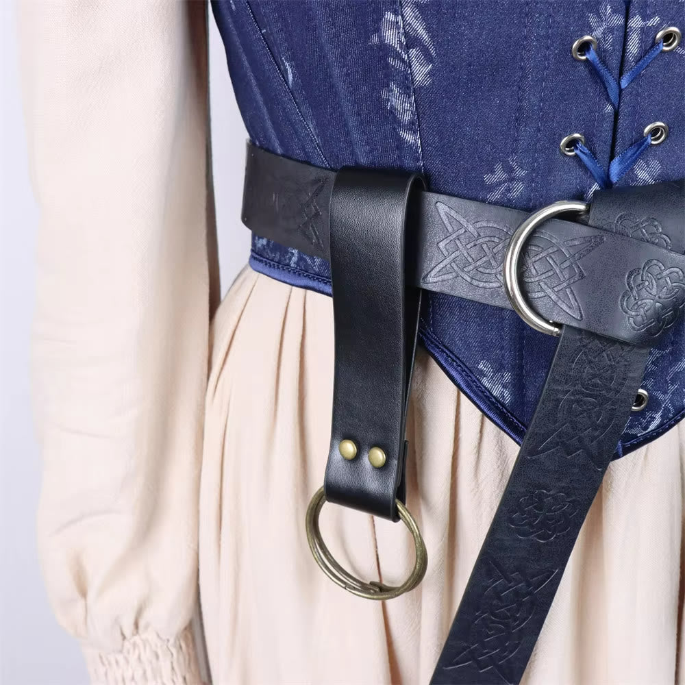 WorldNorse Medieval Witch Leather Belt Pouch Bag - image 5