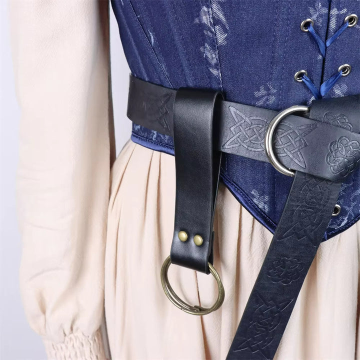 WorldNorse Medieval Witch Leather Belt Pouch Bag - image 5