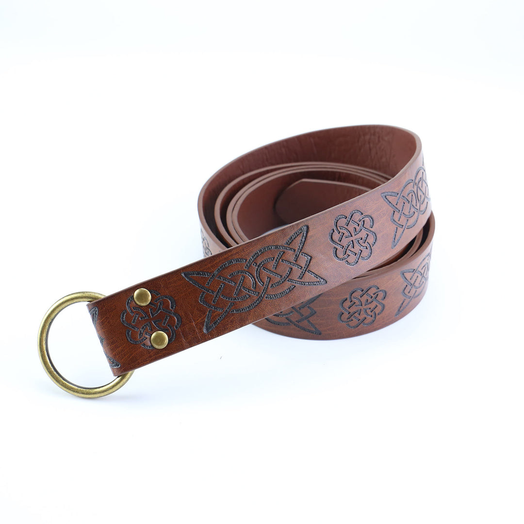 WorldNorse Viking Axe Norse Dragon Wolves Leather Belt Pouch Bag  - image 2