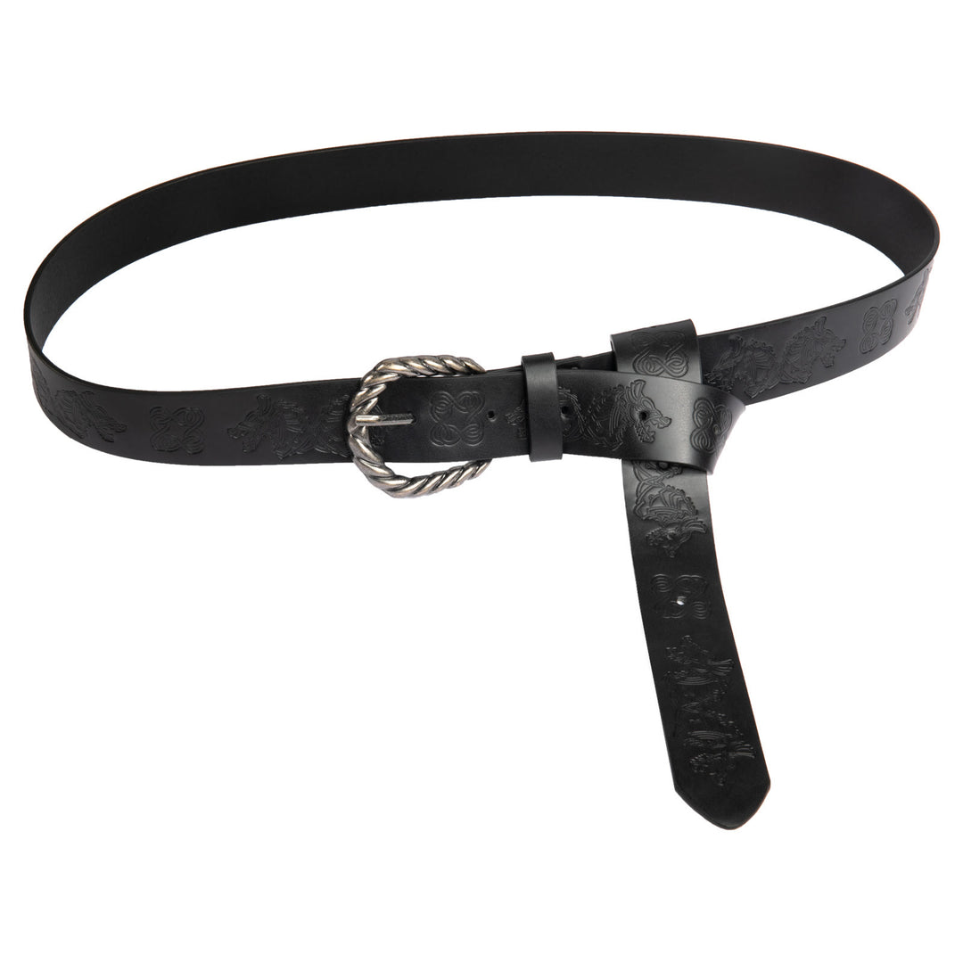 WorldNorse Vintage Fenrir Embossed Belt