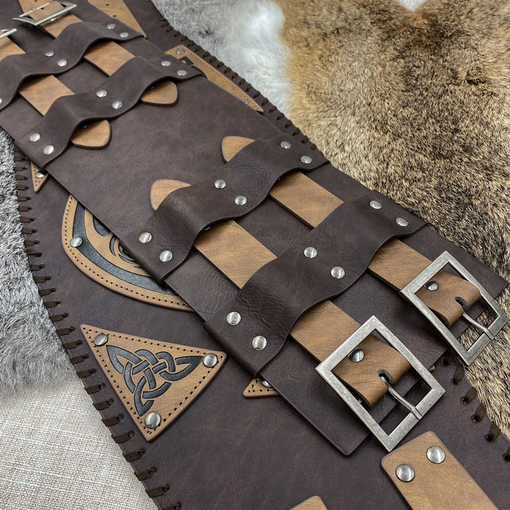 WorldNorse Nordic Celtic Knot Leather Waistband - image 2