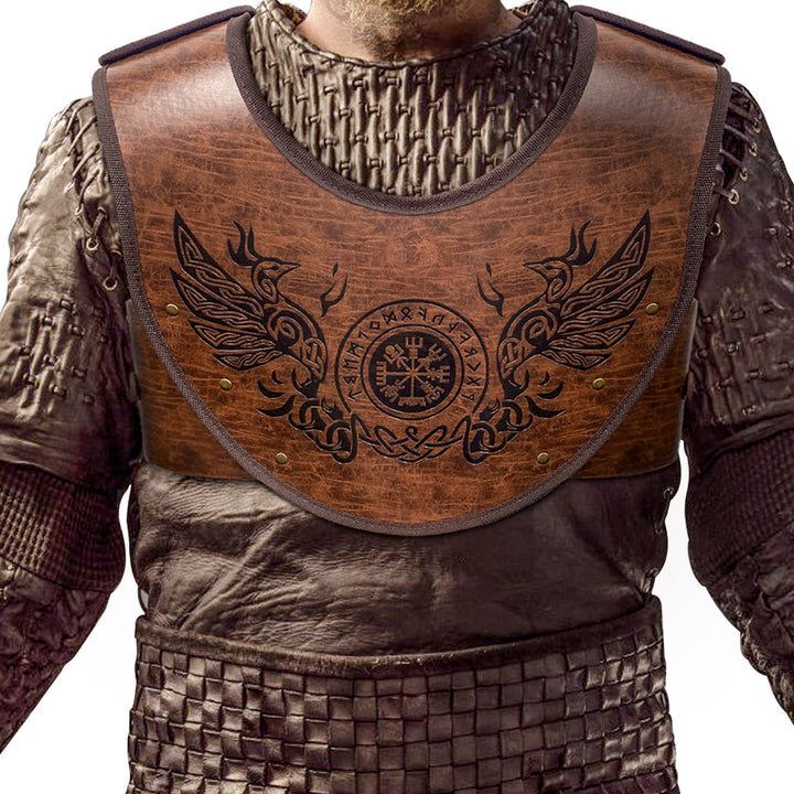 WorldNorse Celtic Knot Vegvisir Wolves Chest Armor - Phoenix - image 0