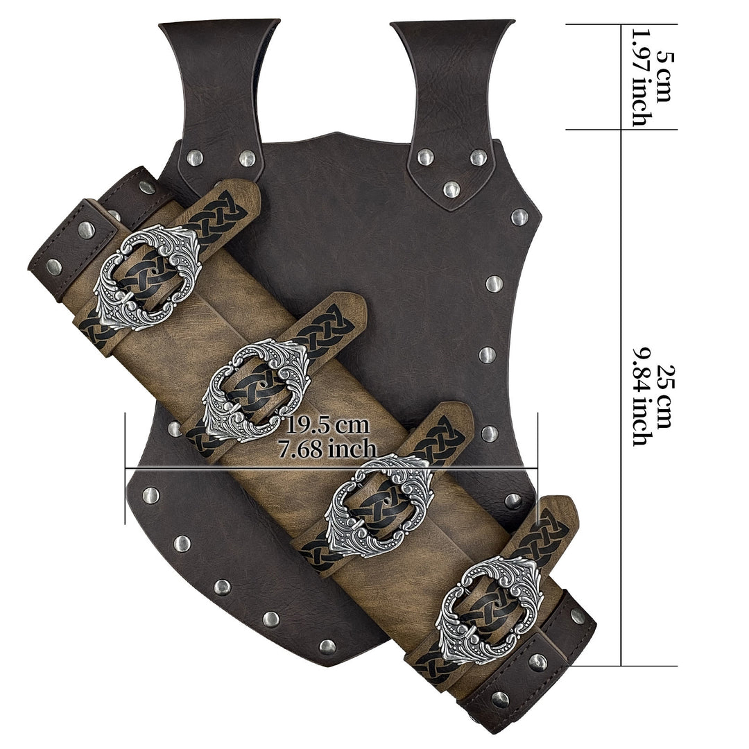 WorldNorse Celtic Knot Buckle Leather Sword Belt Sheath - image 5