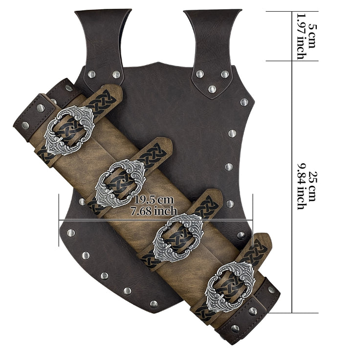 WorldNorse Celtic Knot Buckle Leather Sword Belt Sheath - image 5