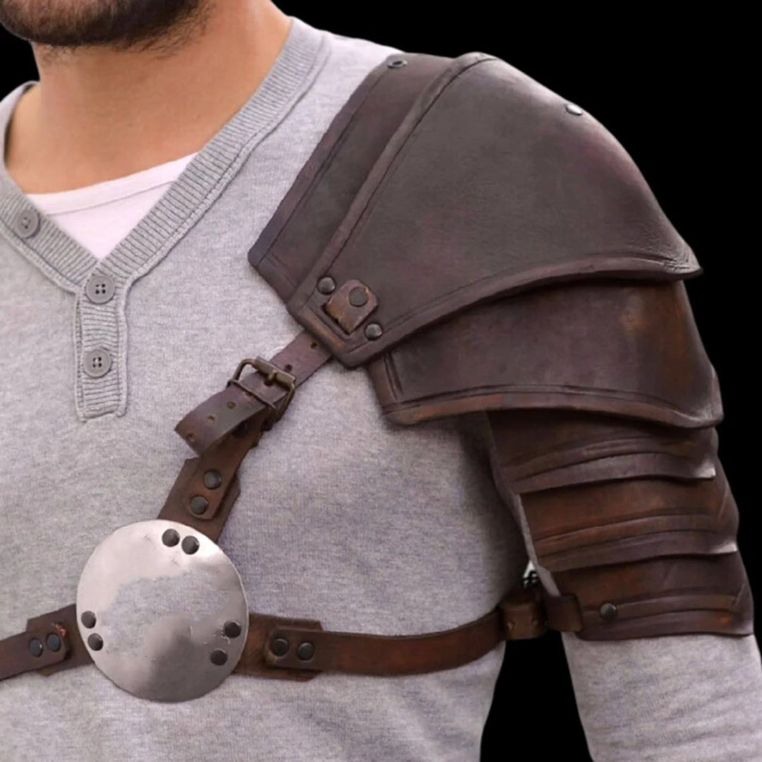 WorldNorse Medieval Steampunk Shrug Armor Single-Shoulder Pauldron - image 0