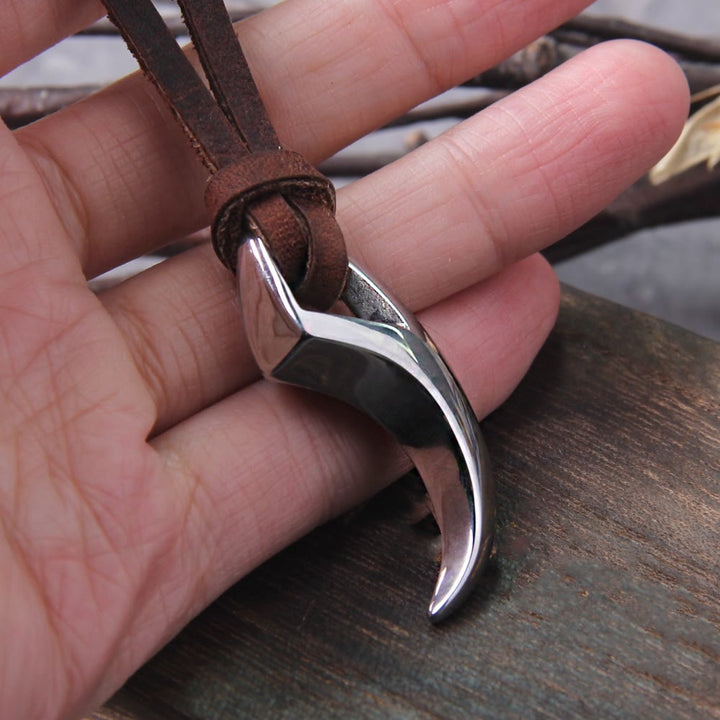 WorldNorse Wolf Tooth Spike Claw Necklace - image 2