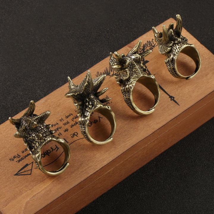 WorldNorse Warcraft Tyrannosaurus Dragon Head Ring - image 9
