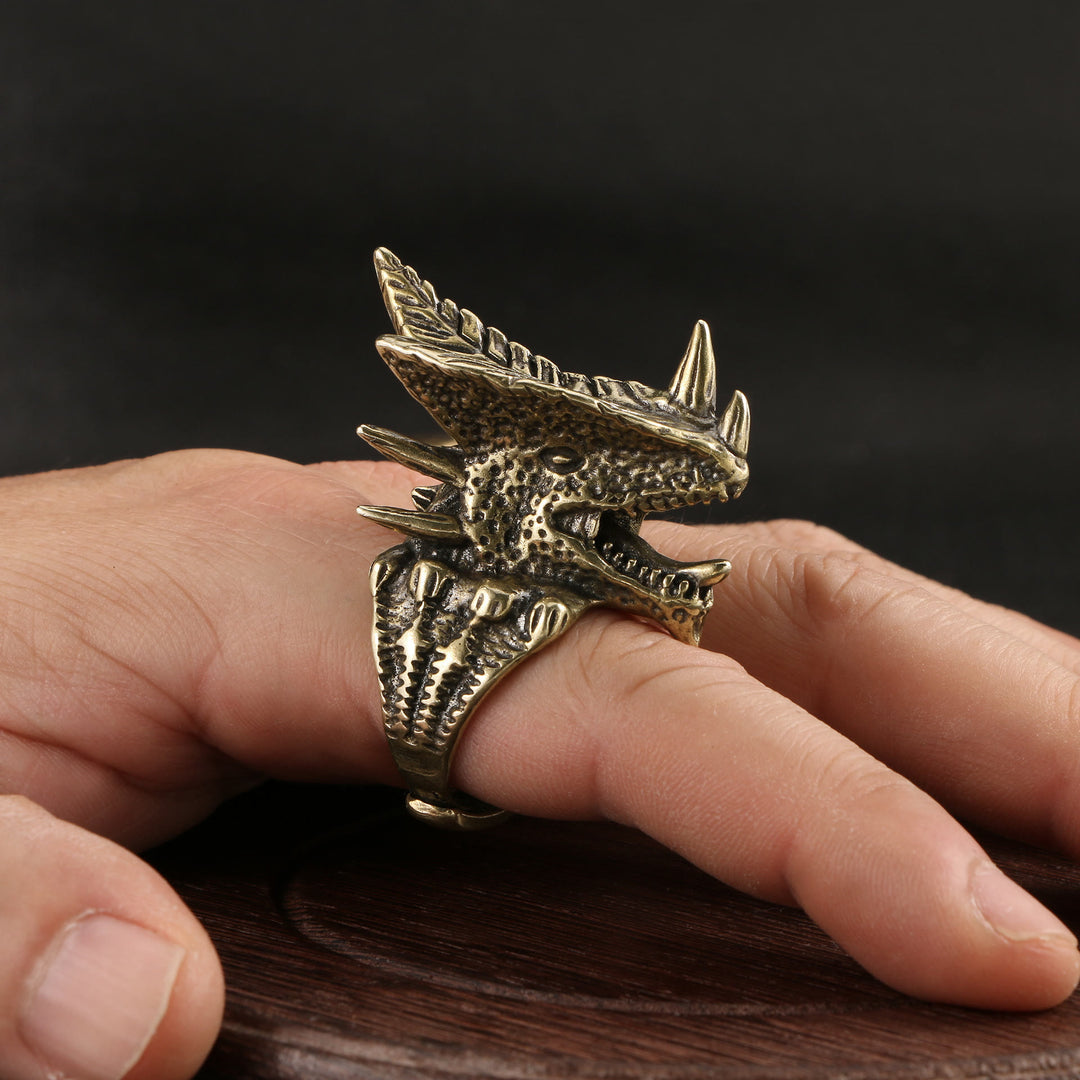 WorldNorse Warcraft Tyrannosaurus Dragon Head Ring - Abyss Demonic Beast - image 2