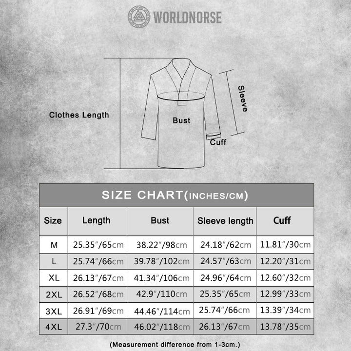 WorldNorse Helm Of Awe Lace-Up Collar Costume Shirt - image 10
