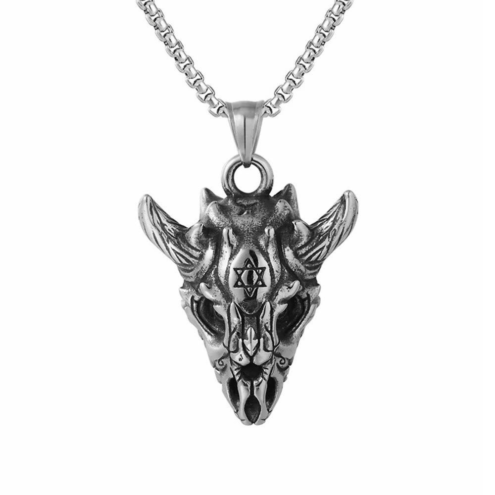 WorldNorse Dark Horned Beast Necklace - image 4
