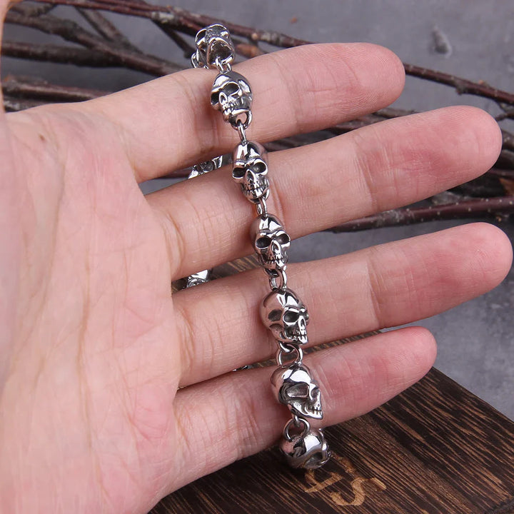 WorldNorse Gothic Demon Skull Bracelet - image 3