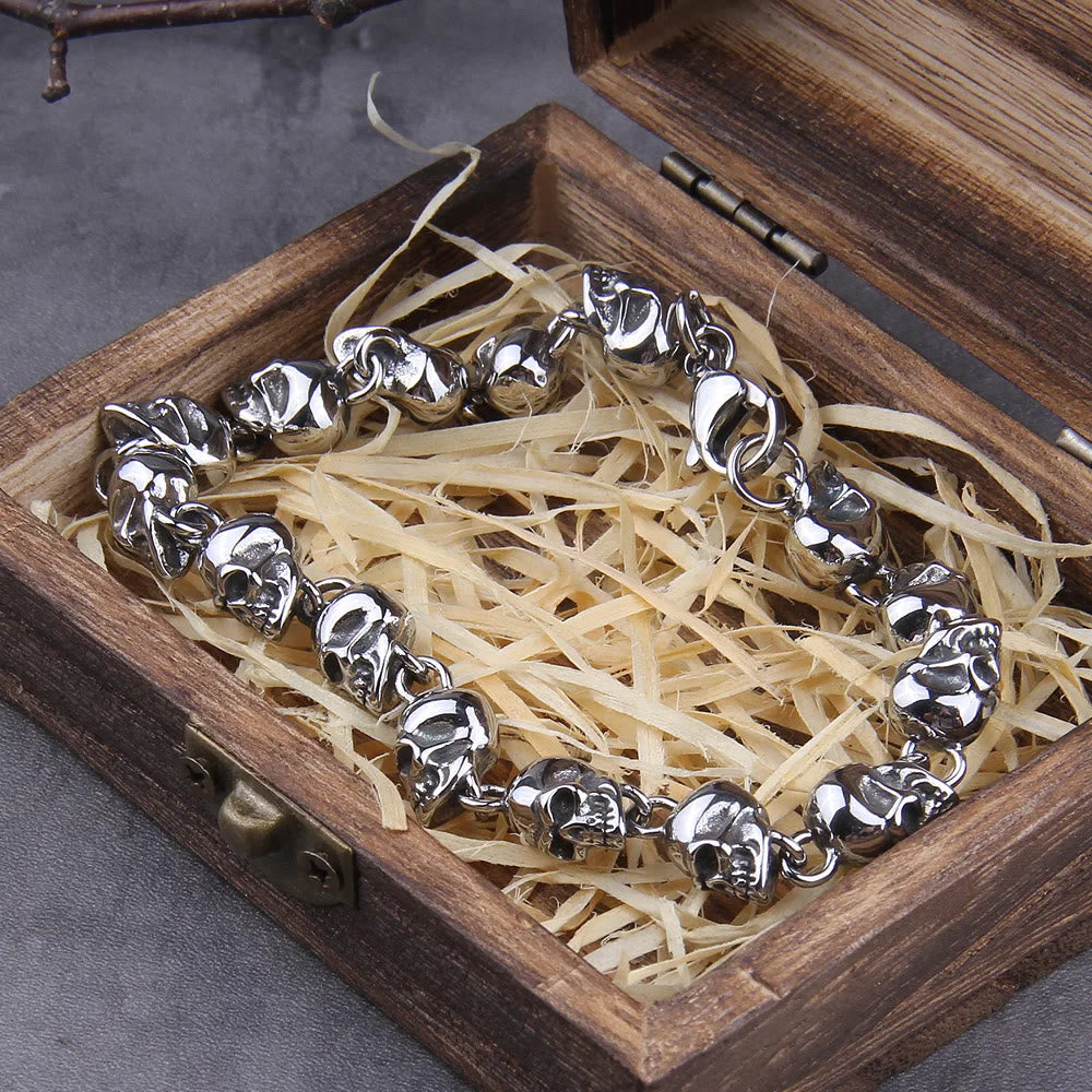 WorldNorse Gothic Demon Skull Bracelet - Bracelet - image 0