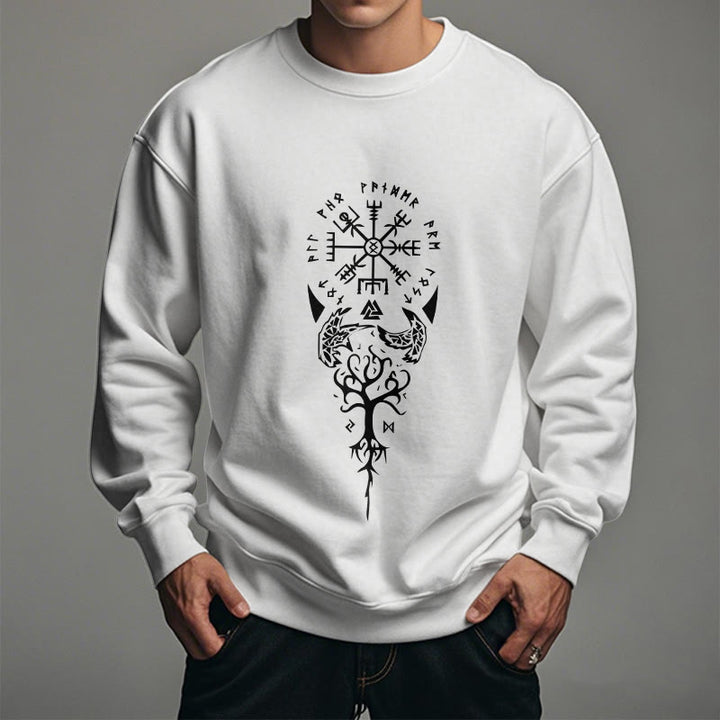 WorldNorse Vegvisir Yggdrasil Raven Sweatshirt - image 12