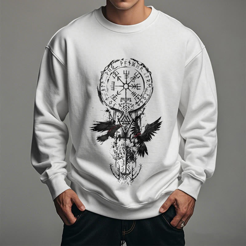 WorldNorse Viking Vegvisir Valknut Totem Sweatshirt - image 12