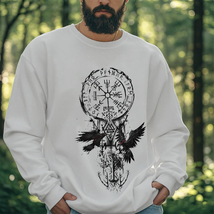 WorldNorse Viking Vegvisir Valknut Totem Sweatshirt - image 13
