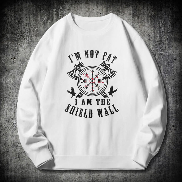 WorldNorse I am the Shield Wall Helm of Awe Sweatshirt - White - 2XL - image 10