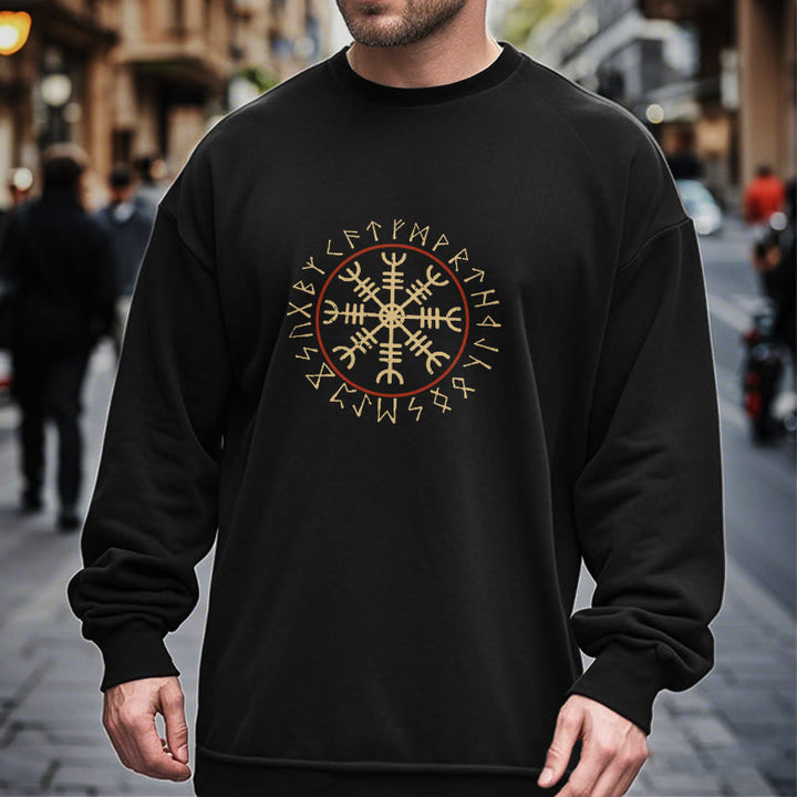 WorldNorse Helm Of Awe With Rune Circle Sweatshirt - image 6