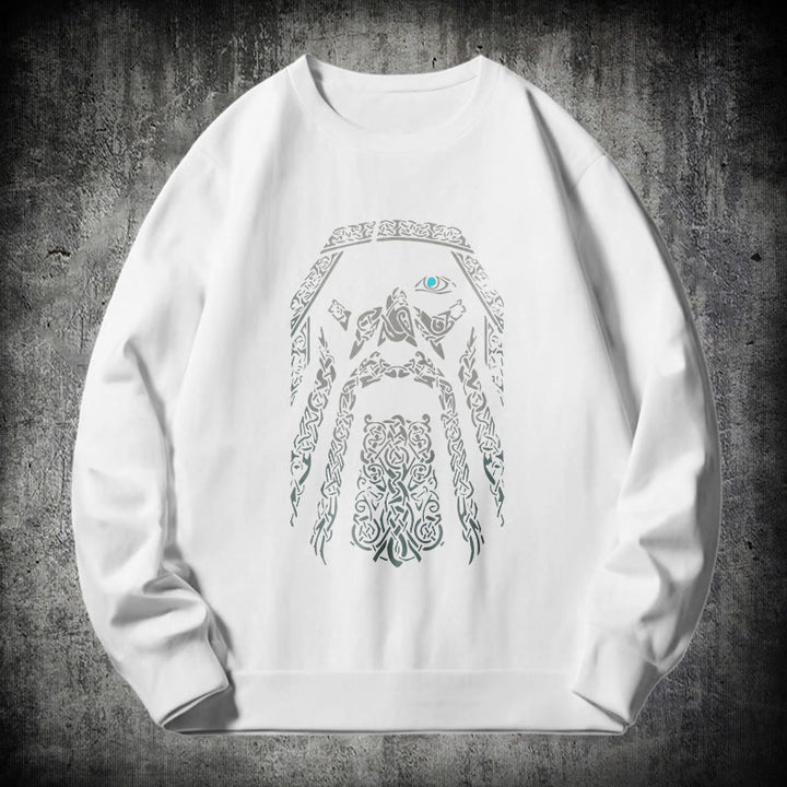 WorldNorse Viking Eye Of Odin Graphic Sweatshirt - White - 2XL - image 10