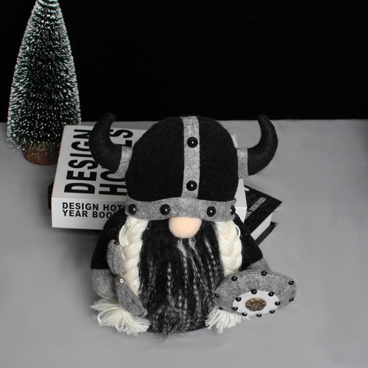 WorldNorse Gnome Nordic Warrior Plush - Black - image 1