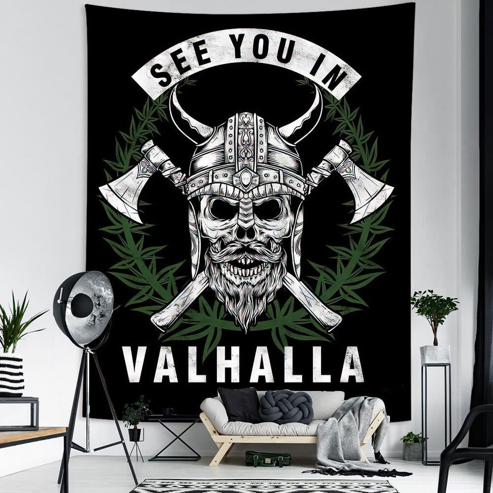 WorldNorse Viking Wolves Rune Tapestry - image 14