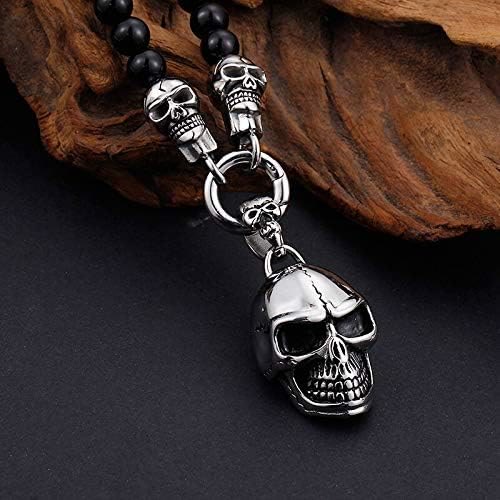 WorldNorse Glass Beads Skull Necklace - image 3