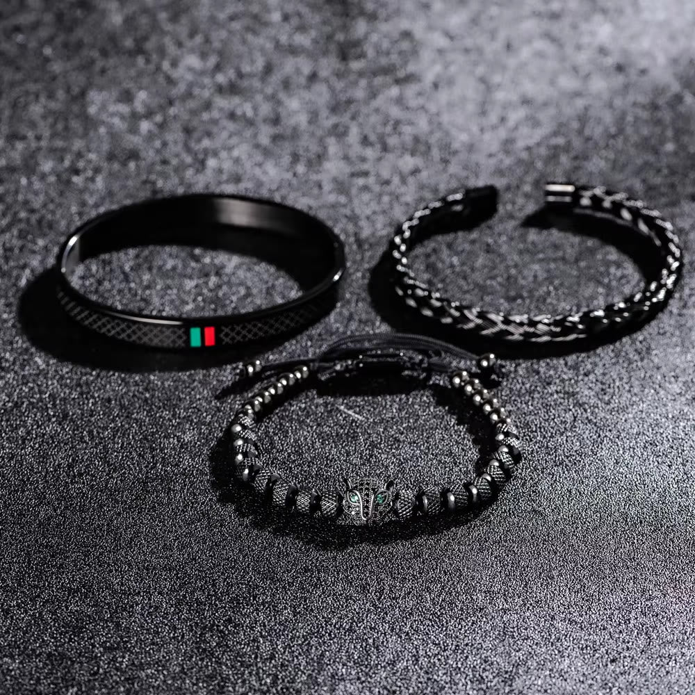 WorldNorse Panther Head Bracelet Set - image 4