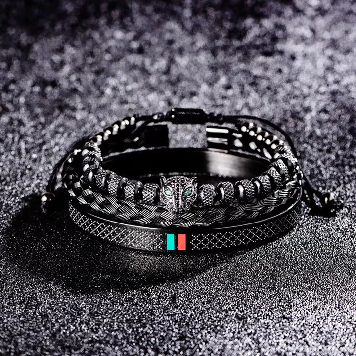WorldNorse Panther Head Bracelet Set - image 2