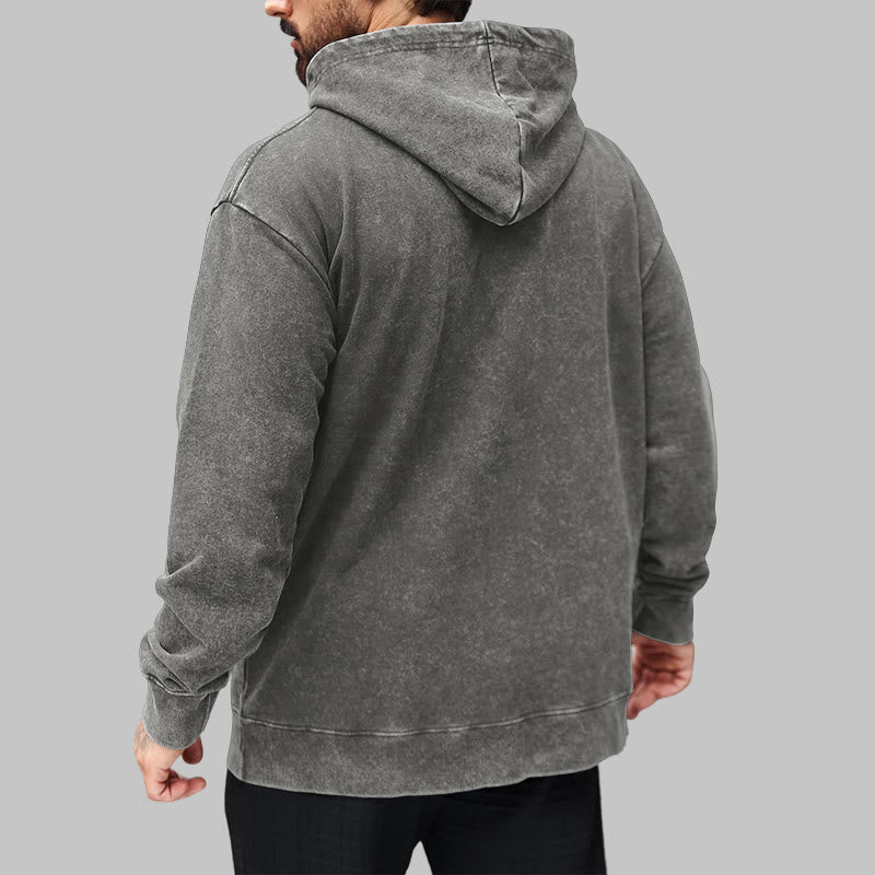 WorldNorse Gothic Raven Vegvisir Print Washed Hoodie - image 15