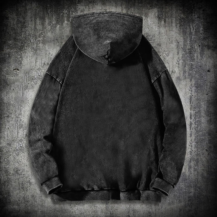 WorldNorse Fenrir Wolf Tree Of Life Washed Hoodie - image 1