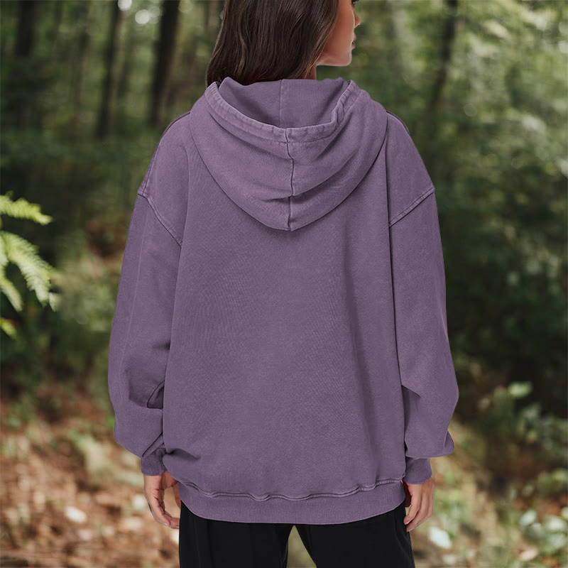 WorldNorse Tribal Bird & Viking Design Washed Hoodie - image 39