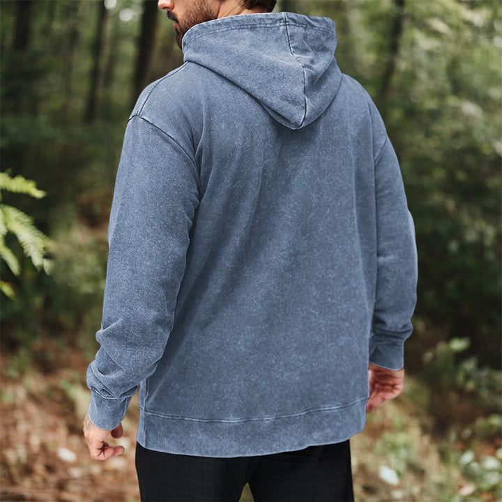 WorldNorse Raven Eagle Graphic Washed Hoodie - image 23