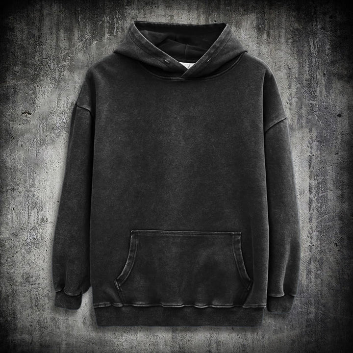 WorldNorse Viking Symbol Raven Vegvisir Washed Hoodie - image 2