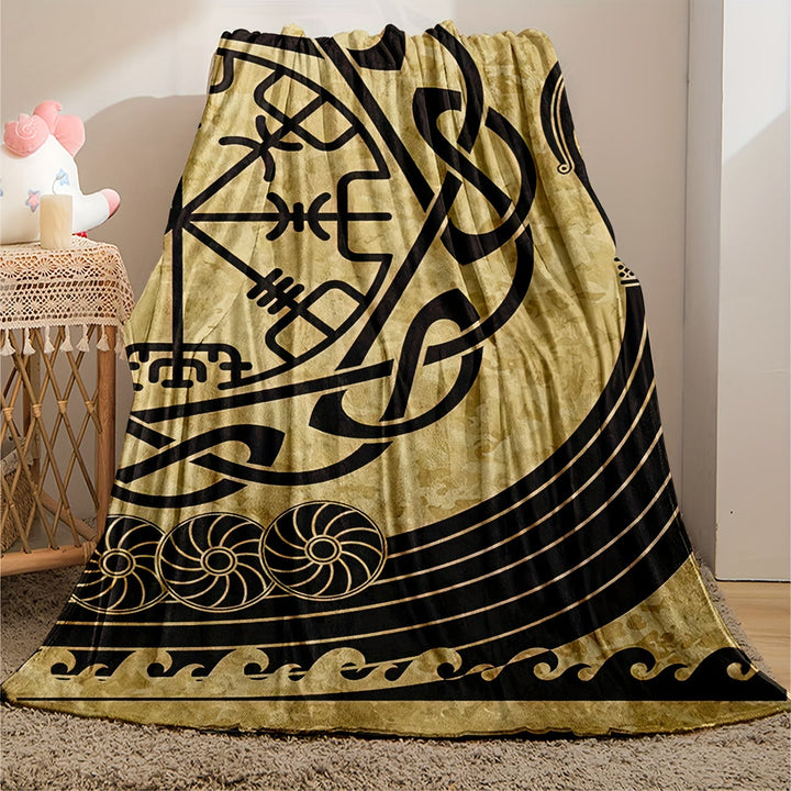 WorldNorse Vegvisir Norse Dragon Blanket - image 2