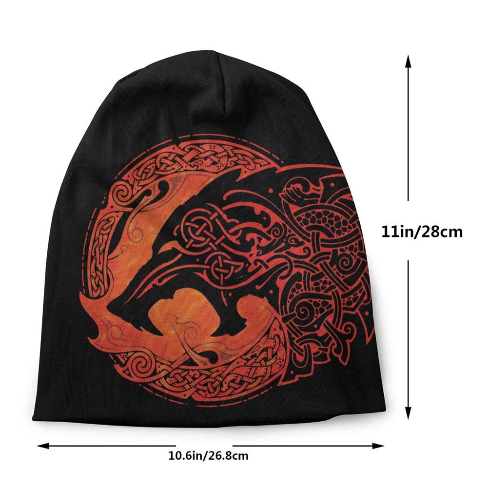 WorldNorse Nordic Wolf Bonnet Beanie - image 2