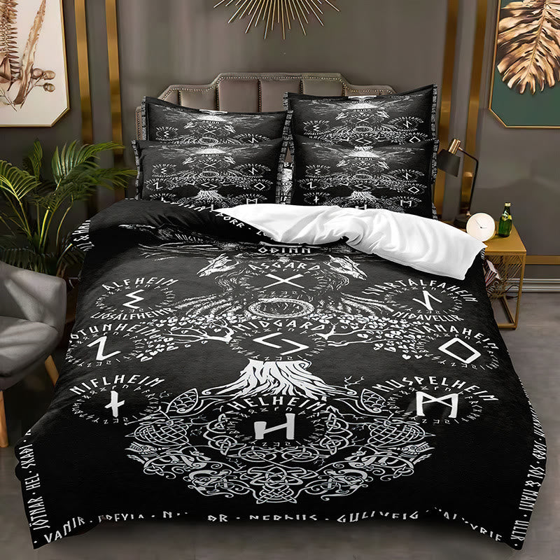 WorldNorse Viking Rune Bedding Set - Rune - 264X228cm (1 Duvet Cover + 2 Pillow Case) - image 6
